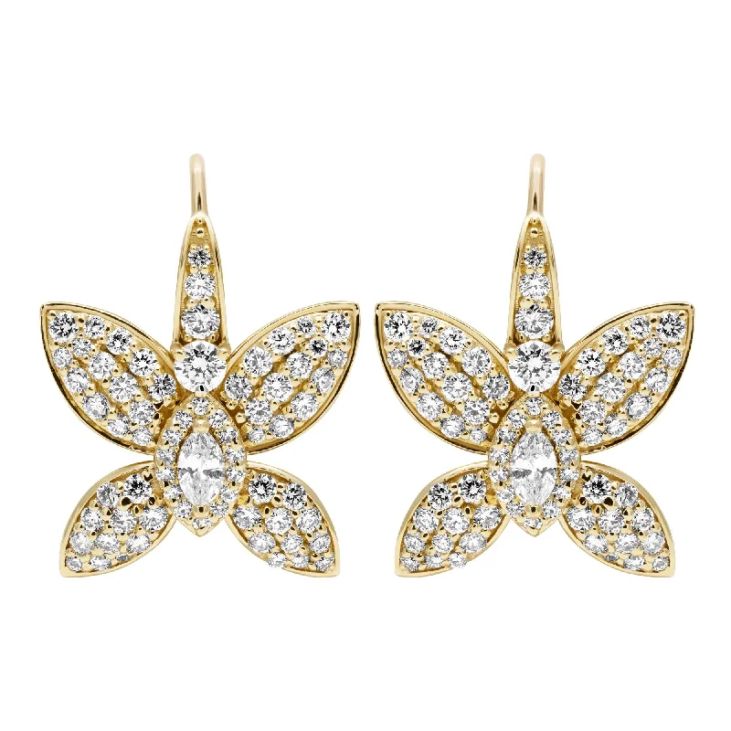 statement brooch-Earrings - Diamonds