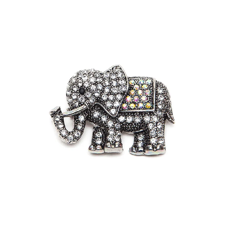 festive brooch-Sparkly Crystal Elephant Brooch